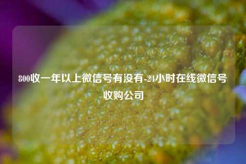 800收一年以上微信号有没有-24小时在线微信号收购公司