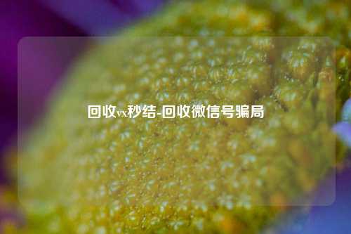 回收vx秒结-回收微信号骗局