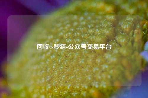 回收vx秒结-公众号交易平台
